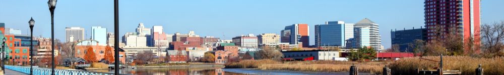 Wilmington, Delaware riverfront and skyline