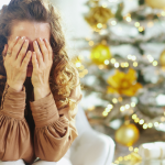 woman suffering from grief during the holidays