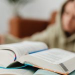 student studying while trying to overcome mental health issues