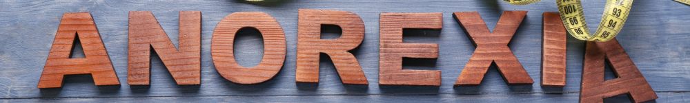 wooden letters spelling out anorexia