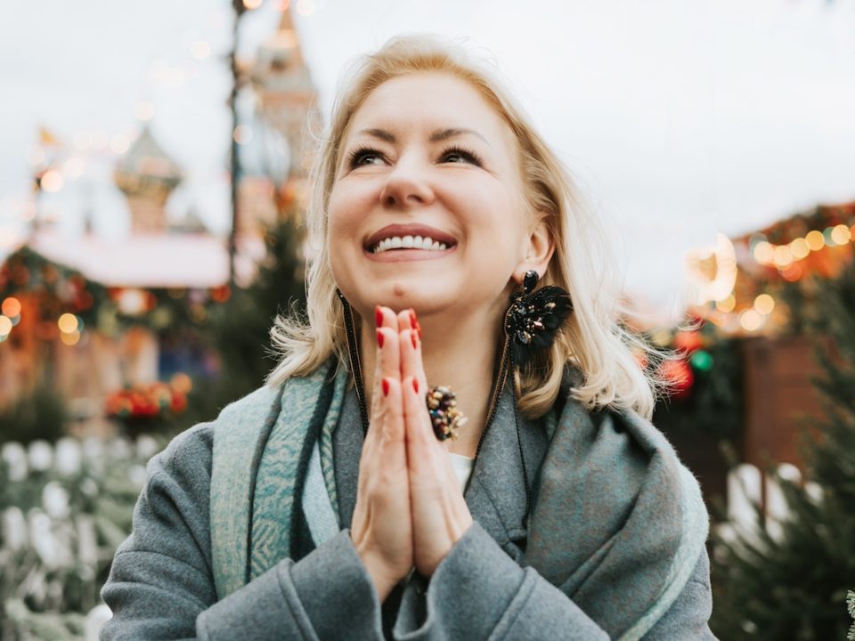 Hopeful middle aged woman who is planning to reset and refresh in the new year